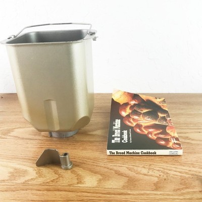 Breadman TR-550B Bread Maker LOAF PAN w/PADDLE + COOKBOOK Replacement Part OEM