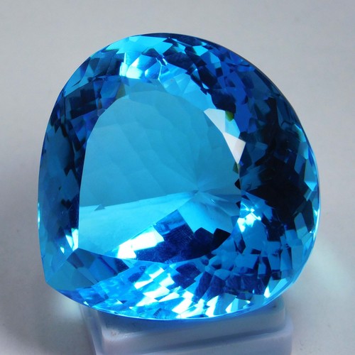 Natural 309 Ct Charming!!! Blue Aquamarine Pear Cut "Certified" Gemstone - Picture 3 of 11