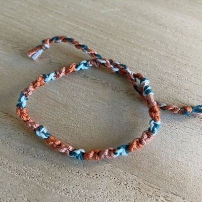 Odile Bracelet, anklet, trendy, comfortable, tie, embroidery thread, woven, gift