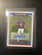 2006 Topps Chrome Brandon Marshall Rookie Auto RC Autograph #263 Denver Broncos