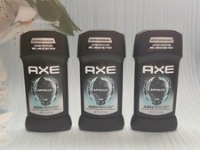  Pack of 3 Axe Apollo Antiperspirant for Men, 48 Hour Sweat and Odor Protection