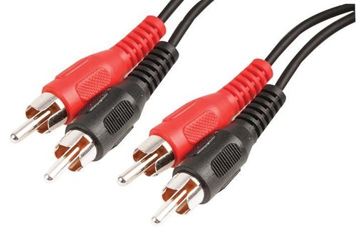 PRO SIGNAL - Câble Phono Male 2x vers 2x Male 2m Noir - Photo 1/1
