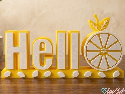 Hello Schild Dekoration Haus Zitrone Sommer Vibes Lemon Schild Sun Deko