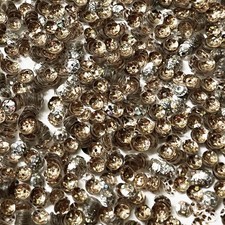 5mm Cup Sequins Crystal Gold Spots Transparent Holo Glitter Sparkle Made in USA