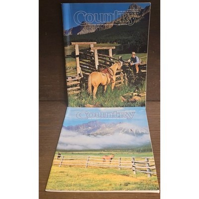 Vtg COUNTRY Magazine Homesteading Farming June/July August/September Lot of  2