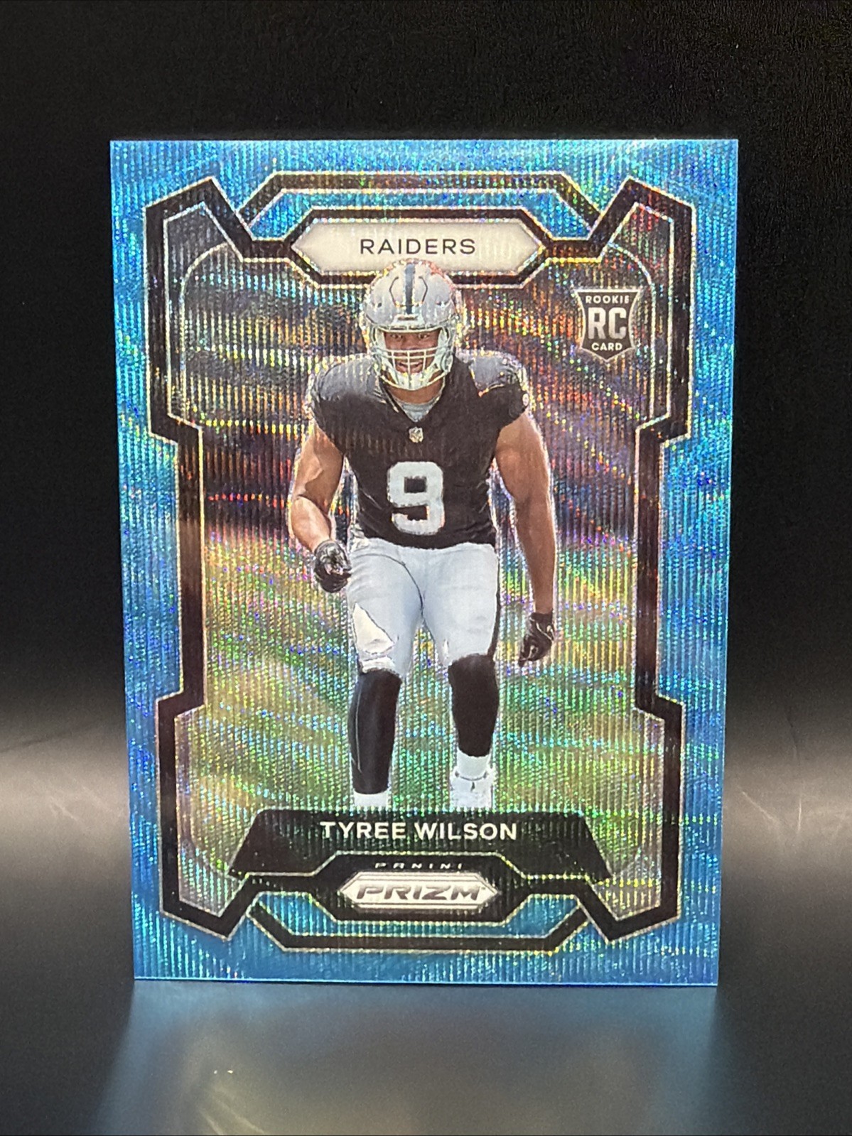 2023 Panini Prizm - Rookies Tyree Wilson #363 Blue Wave Prizm /199 (RC)