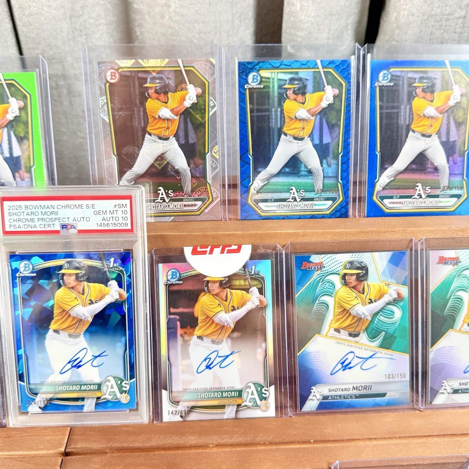 HUGE LOT (115) SHOTARO MORII Auto, Refractor, PSA 10, KANJI, Ball, Next Ohtani view 18