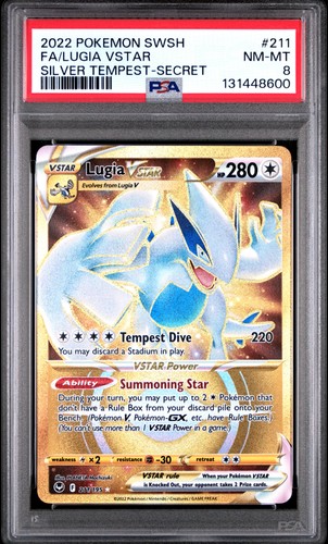 Lugia VSTAR graded PSA 8 for sale on eBay