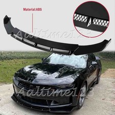 For Chevrolet Malibu 2008-2023 Gloss Front Bumper Lip Spoiler Splitter Body Kit