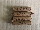 Lot Of 4 Lincoln Wheat Penny Rolls, 1944, 1944, 1946, 1947