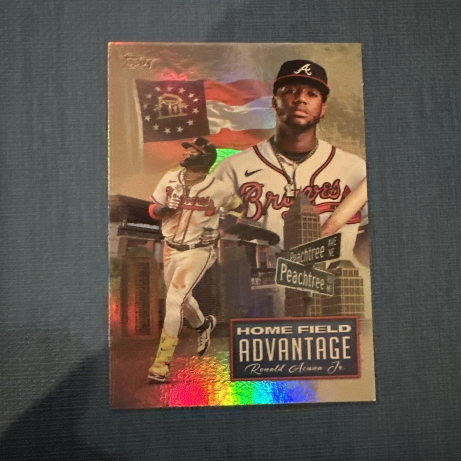 Ronald Acuna Jr. 2024 Topps Chrome Update #HFAC-11 Home Field Advantage CASE HIT