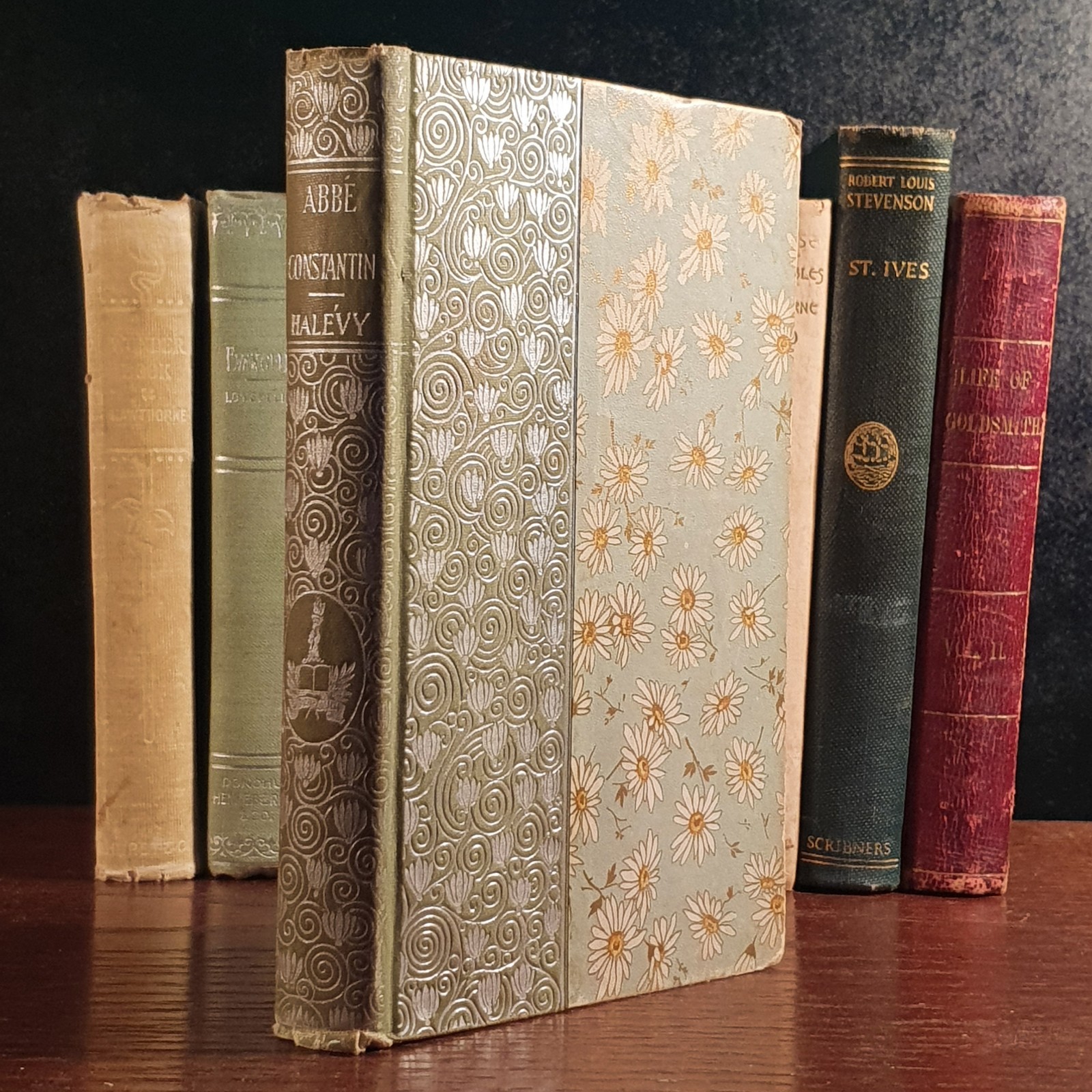 Antique Classic Literature 10 Book Lot - Hawthorne Longfellow Stevenson Lawrence