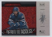 2023 Credentials Debut Ticket Access Horizontal Red 30/125 Tristen Robins 00em