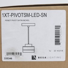 Besa Lighting 1XT-PIVOTSM-LED-SN Pivot LED Pe...
