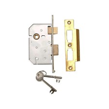 Image of Union 2277 3 Lever Mortice Sashlock Polished Brass 65mm 2.5in Visi