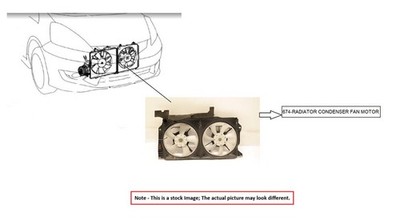 RADIATOR FAN MOTOR/ASSEMBLY OEM 17-18 ALFA ROMEO GIULIA