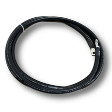 2/0 AWG Copper 12' Black Battery Cable 3/8  5/16 Lug Wire Car Marine Inverter