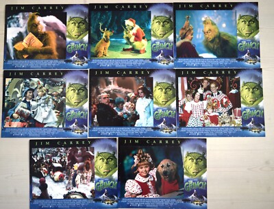 E370 8x USA Aushangfotos THE GRINCH Jim Carrey  Jeffrey Tambor