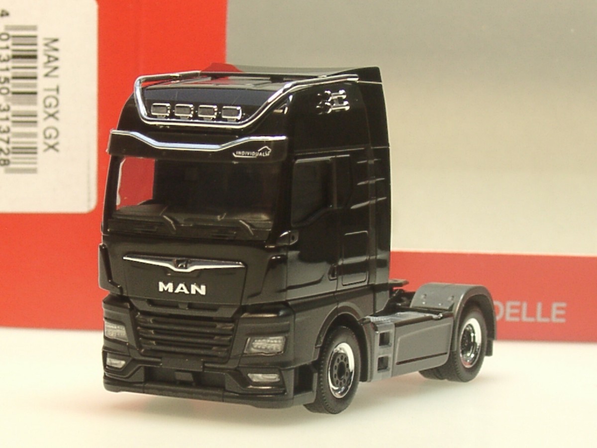 専用 1/87 herpa scania R13 MAN TGX Herpa MAN TGX GX Individual Lion 2a Zugmaschine, schwarz