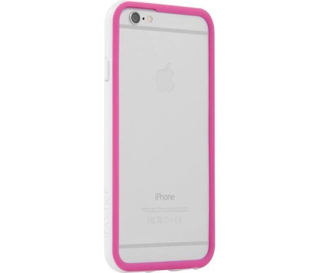 Tavik Outer Edge Bumper frame Case for Apple iPhone 6 6S 4.7 White/Magenta - Image 2 of 4
