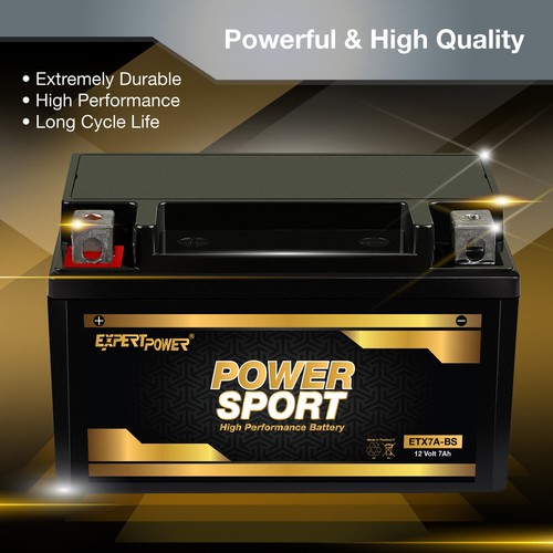 12V 7Ah ATV Go Kart Scooter Moped Battery 250cc 200cc 150cc KinRoad JCL TaoTao - Picture 5 of 6