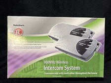 Radio Shack 43-3102 900 MHz 2 Wireless Intercom with Power Adapters READ