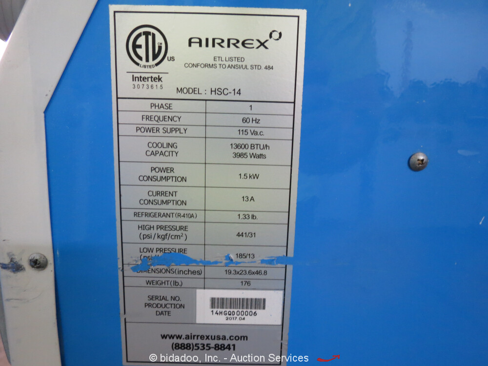 2017 Airrex HSC14 13,600 BTU Portable Cool Heat Air Conditioner A/C