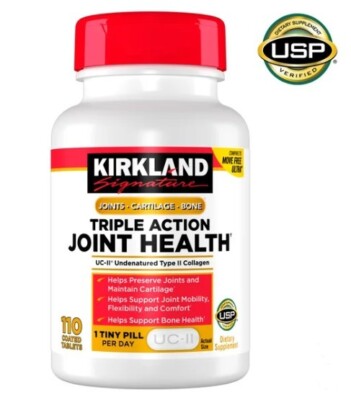 Kirkland Signature Triple Action Joint Health, 110 Coated Tablets