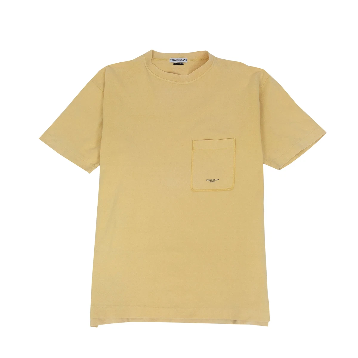 Stone island t shirt yellow sale