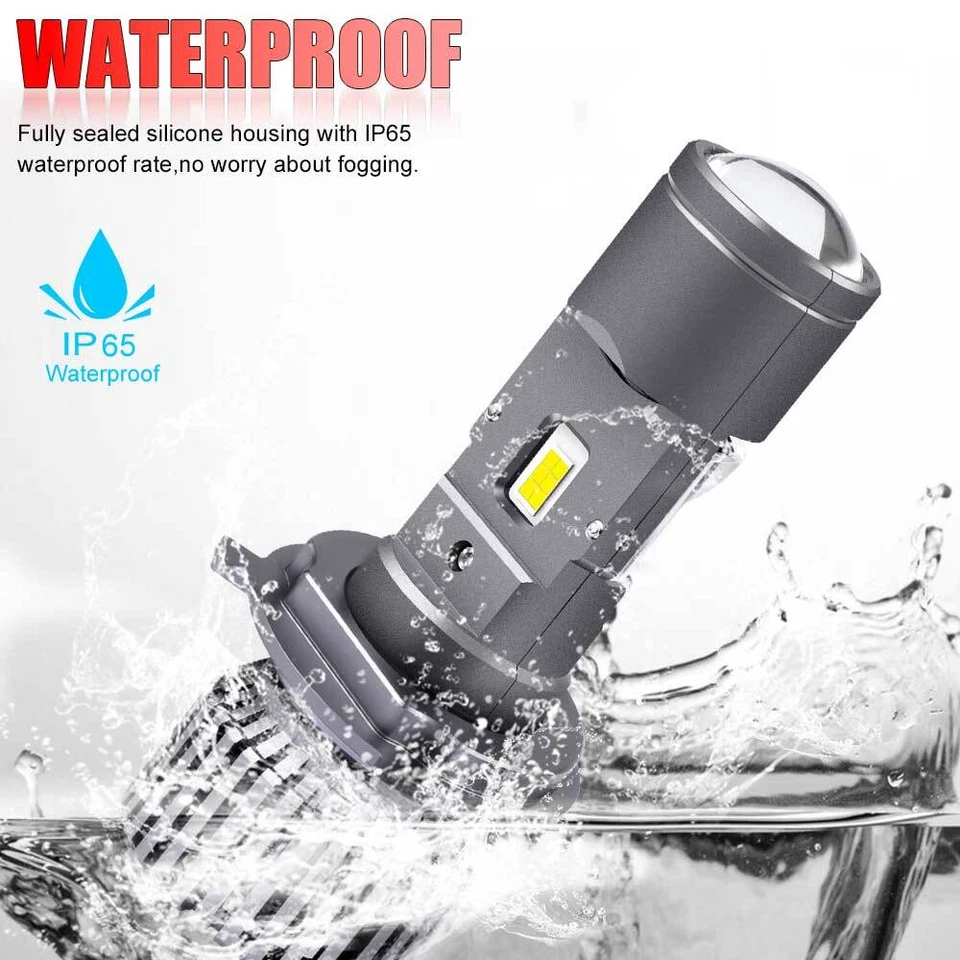 1 пара LHD 100 Вт H4 9003 мини Bi-LED проектор объектив фары лампа Hi-Lo модернизации - Изображение 3 из 4