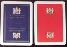 DR15 Swap Playing Cards 2 VINTAGE WHISKY ADVT WIDE A & A CRAWFORD’S