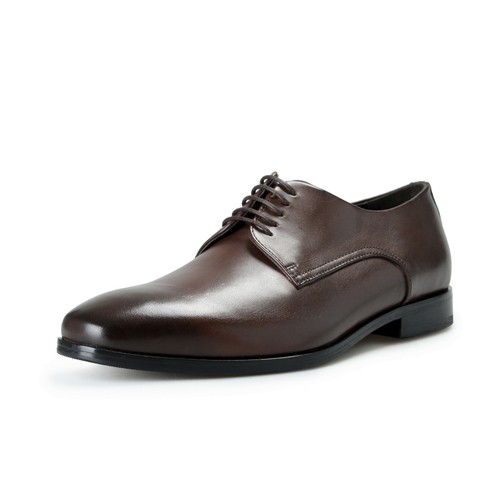 Brown Leather Derby Shoes 