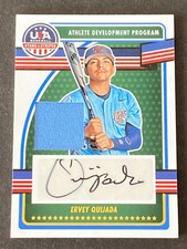 ERVEY QUIJADA 2023 PANINI STARS & STRIPES USA AUTO BLUE PATCH #ADPS-EQ