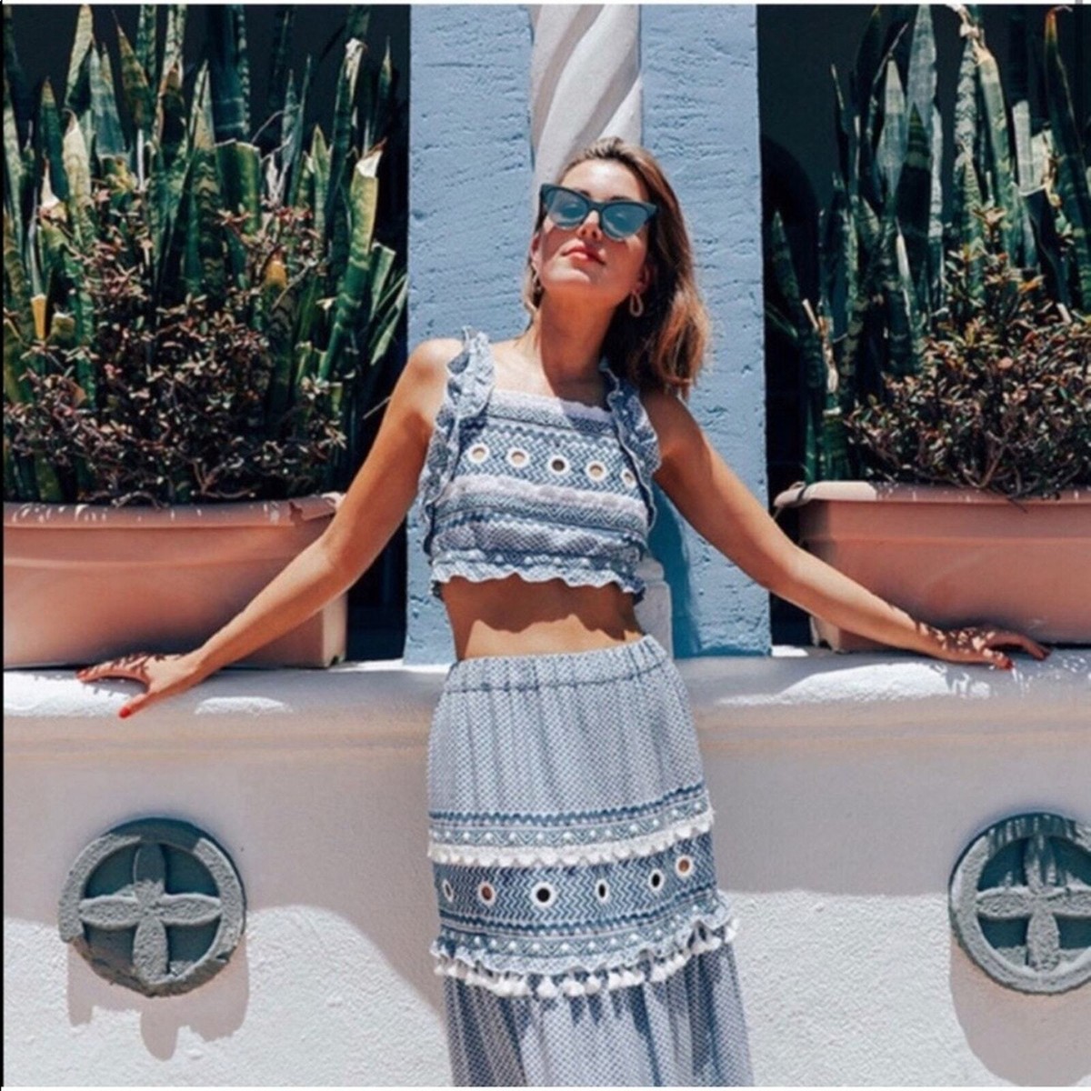 Dodo Bar Or Ataliya Embroidered Skirt and Top SET S/M | eBay Dodo Bar Or Ataliya Embroidered Skirt and Top SET S/M | eBay