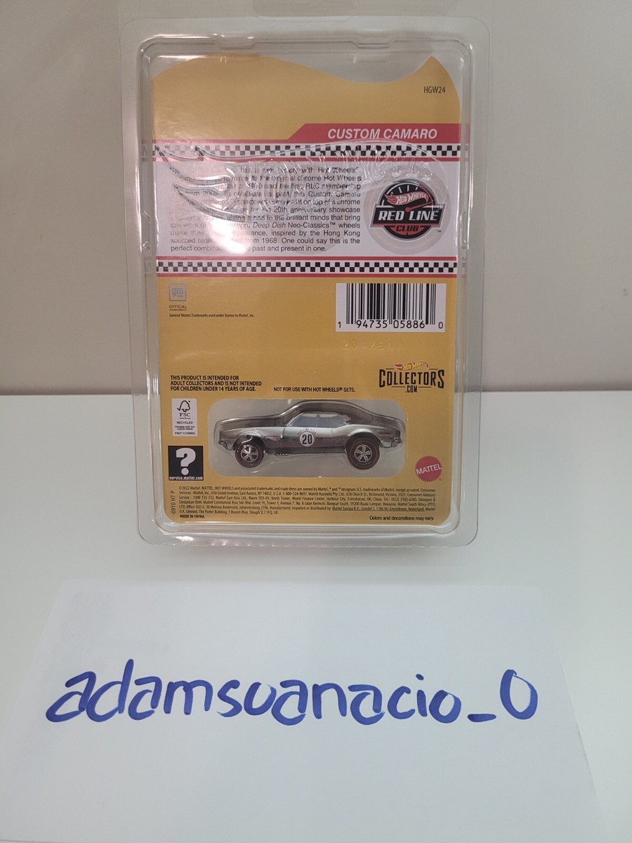 Hot Wheels RLC Exclusive Custom Camaro 20th Anniversary | eBay