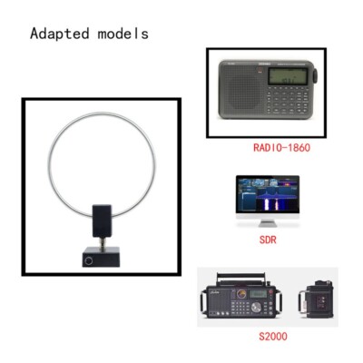 Loop Antenne Radio SW 2,30-30MHz Kurz Mittelwelle 20dbi 50Ohm Ausstattung