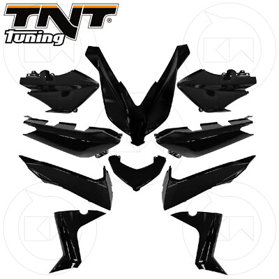 KIT VERKLEIDUNG 10 STÜCK VERKLEIDUNG ORIGINAL VERSION SCHWARZ GLÄNZEND YAMAHA X-MAX 400 2017