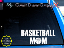 Basketball MOM Parent -Vinyl Decal Sticker -Color Choice -HIGH QUALITY
