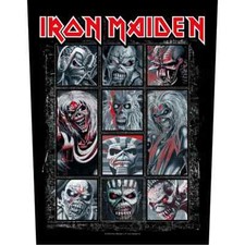 Iron Maiden - 10 Eddies Backpatch Rückenaufnäher - Official Merch