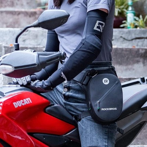 ROCKBROS Gürteltasche Wasserdicht Hüfttasche Fahrradtasche Beintasche Motorrad - Bild 5 von 7