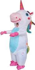 Inflatable Adult Unicorn Costume Cosplay Halloween Dress-Up   