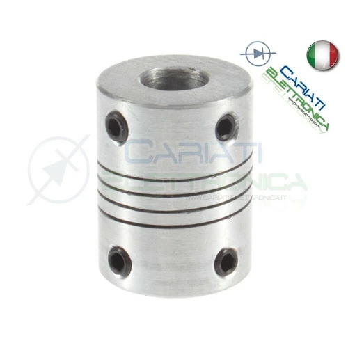 Accoppiatore 5x8 mm giunto in alluminio coupler shaft OD19mm*25mm flexible