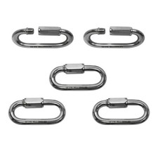 Set Of 5 PC 1/2" Stainless Steel T316 Quick Link Shackle Boat WLL 2,400 LBS
