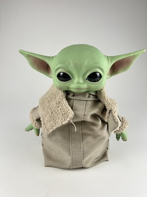 Mattel Star Wars Grogu The Child Baby Yoda 11  Plush Doll Hard Head Mandalorian