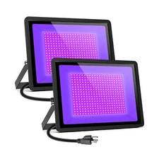 Black Lights Tansir 500W LED Black Lights Flood Light with Plug(6ft Cable) fo...