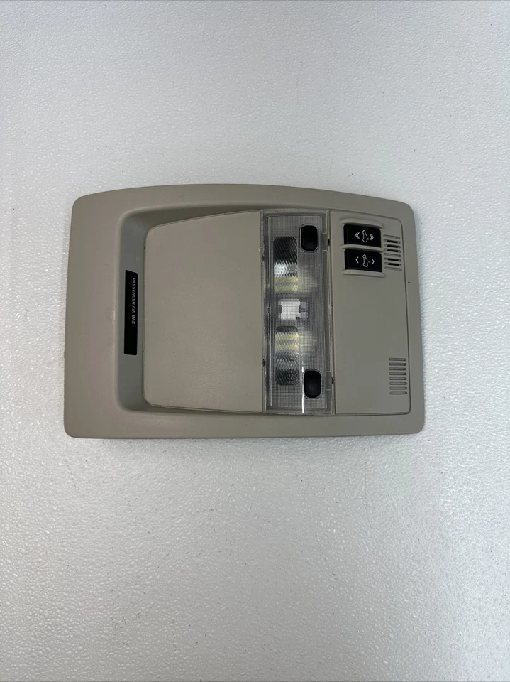 2007-2013 Chevrolet Tahoe Suburban Overhead Console HomeLink Map Lights OEM - Image 3 of 4