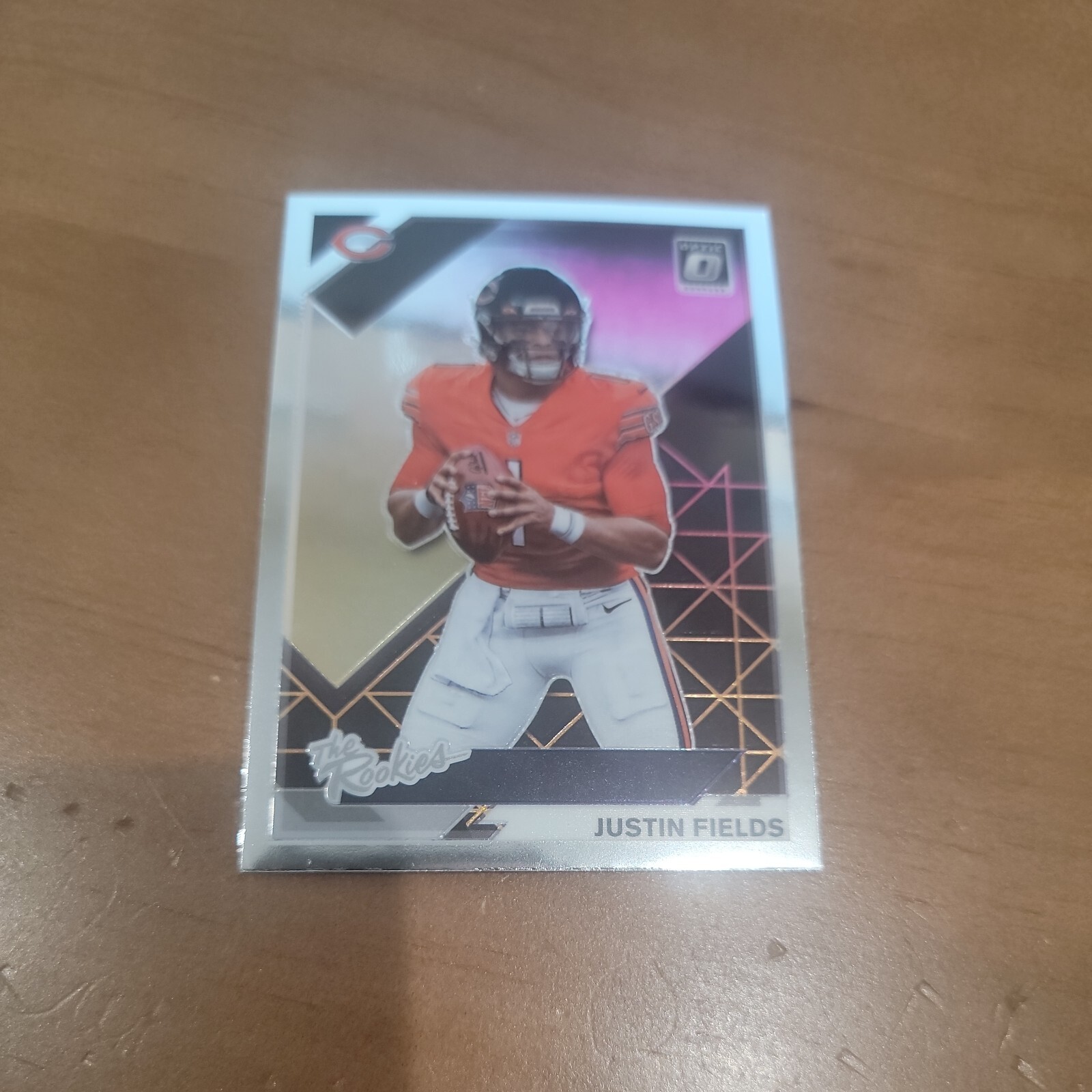 2021 Donruss Optic The Rookies Justin Fields Chicago Bears #TR-4 Rookie Card