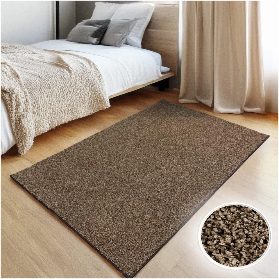 Koeckritz Soft Frieze Brown Area Rug | Living Room, Bedroom, Hallways, Any Room - Image 3 of 4