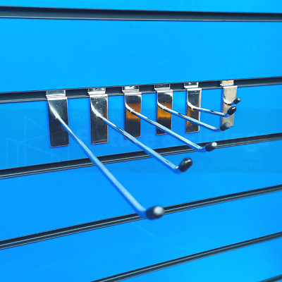 100x 45 Grad Lamellenwand Haken Zubehör Einzelzinken Shop Display