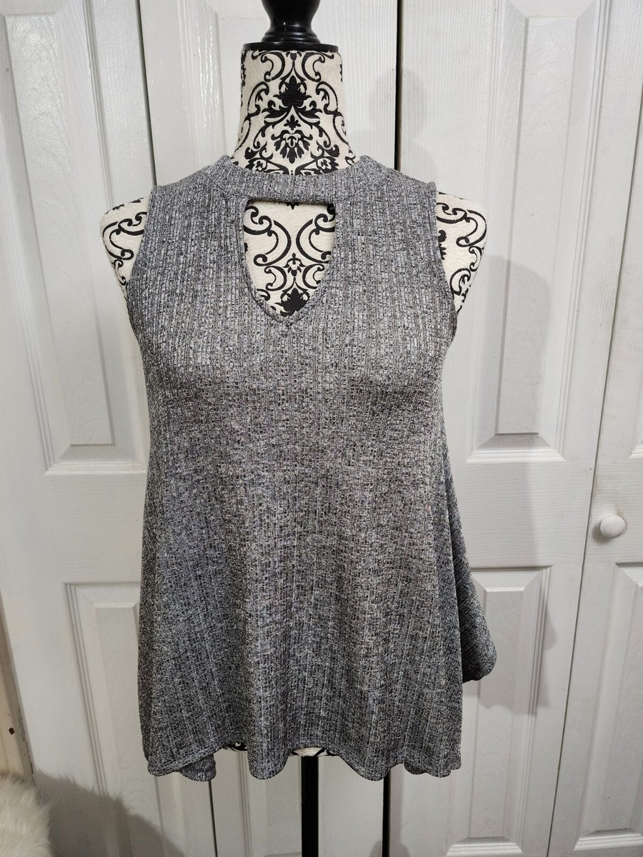 grey knit swing dress Casual Ribbed Knit Long Sleeve Swing Dress – Charming Charlie main image 0